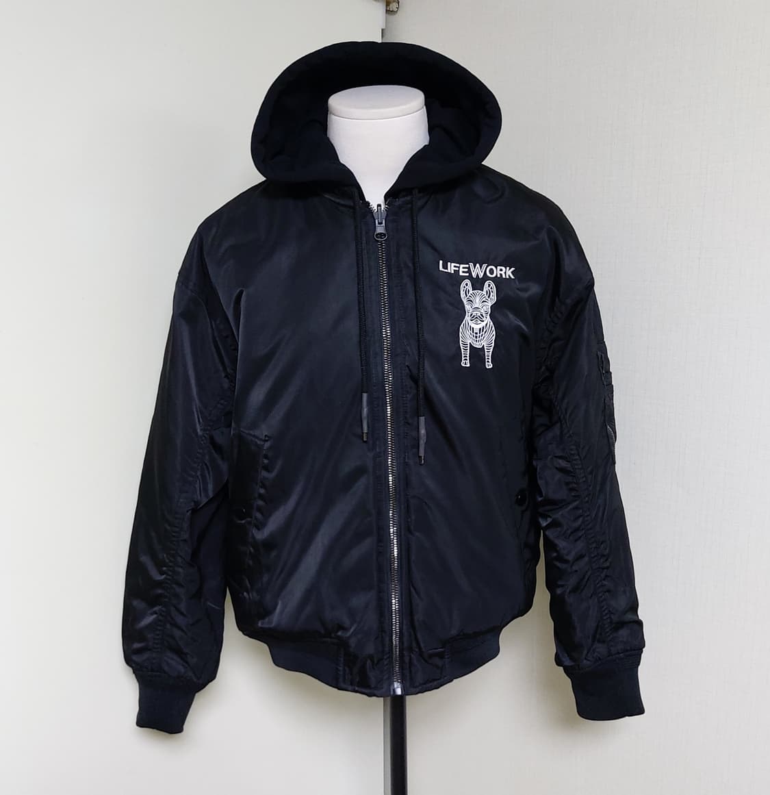 라이프워크 후드 MA-1 리버시블 패딩 항공점퍼(M)새상품 상품이미지2