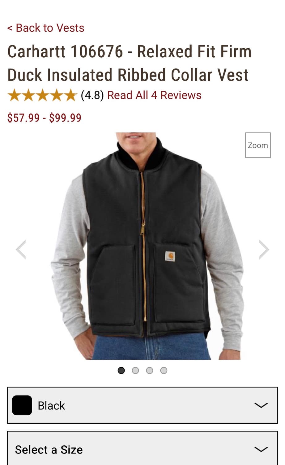 Carhartt 106676 - Firm Duck Vest 상품이미지3