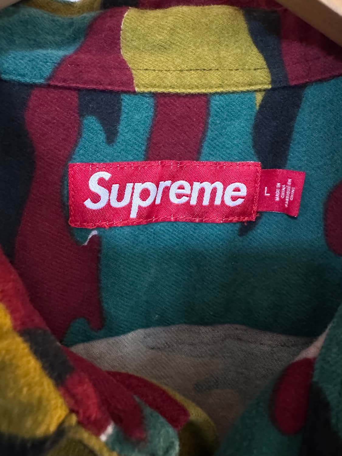 [L]슈프림 플란넬 셔츠 카모 - 23FW 상품이미지4