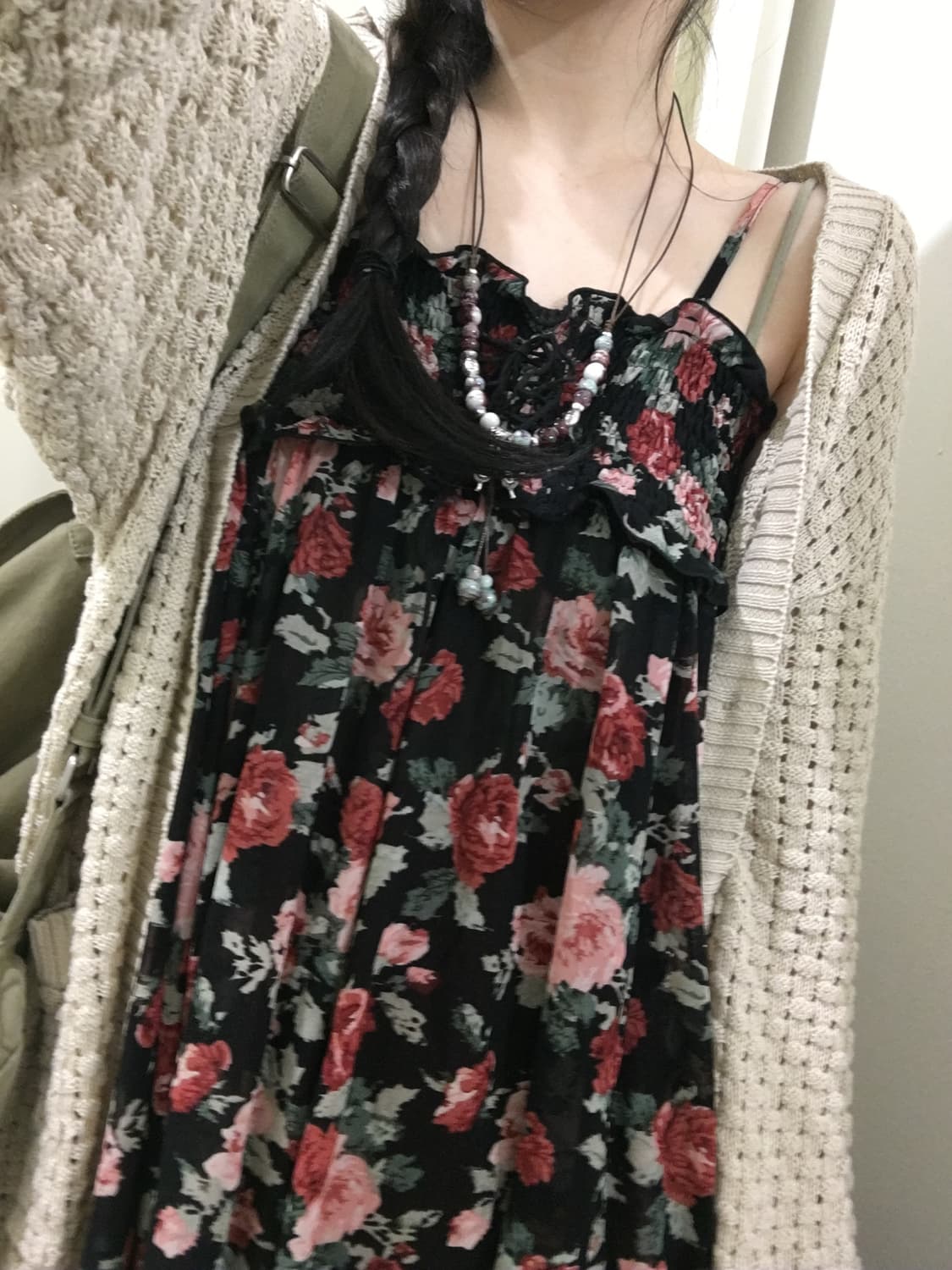 Loose Fit Crochet Cardigan 상품이미지3