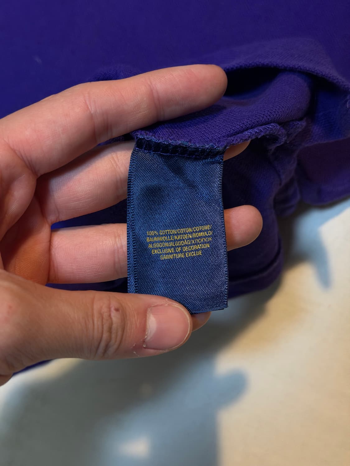 폴로 랄프로렌 빅포니 치프키프 카라티 퍼플 옐로우 상품이미지3