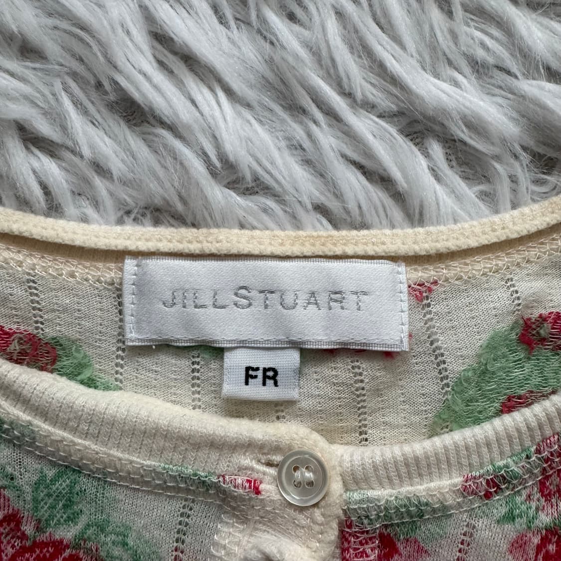 JILL STUART 일본빈티지 노드 크롭 반팔 가디건 y2k s 44 상품이미지4