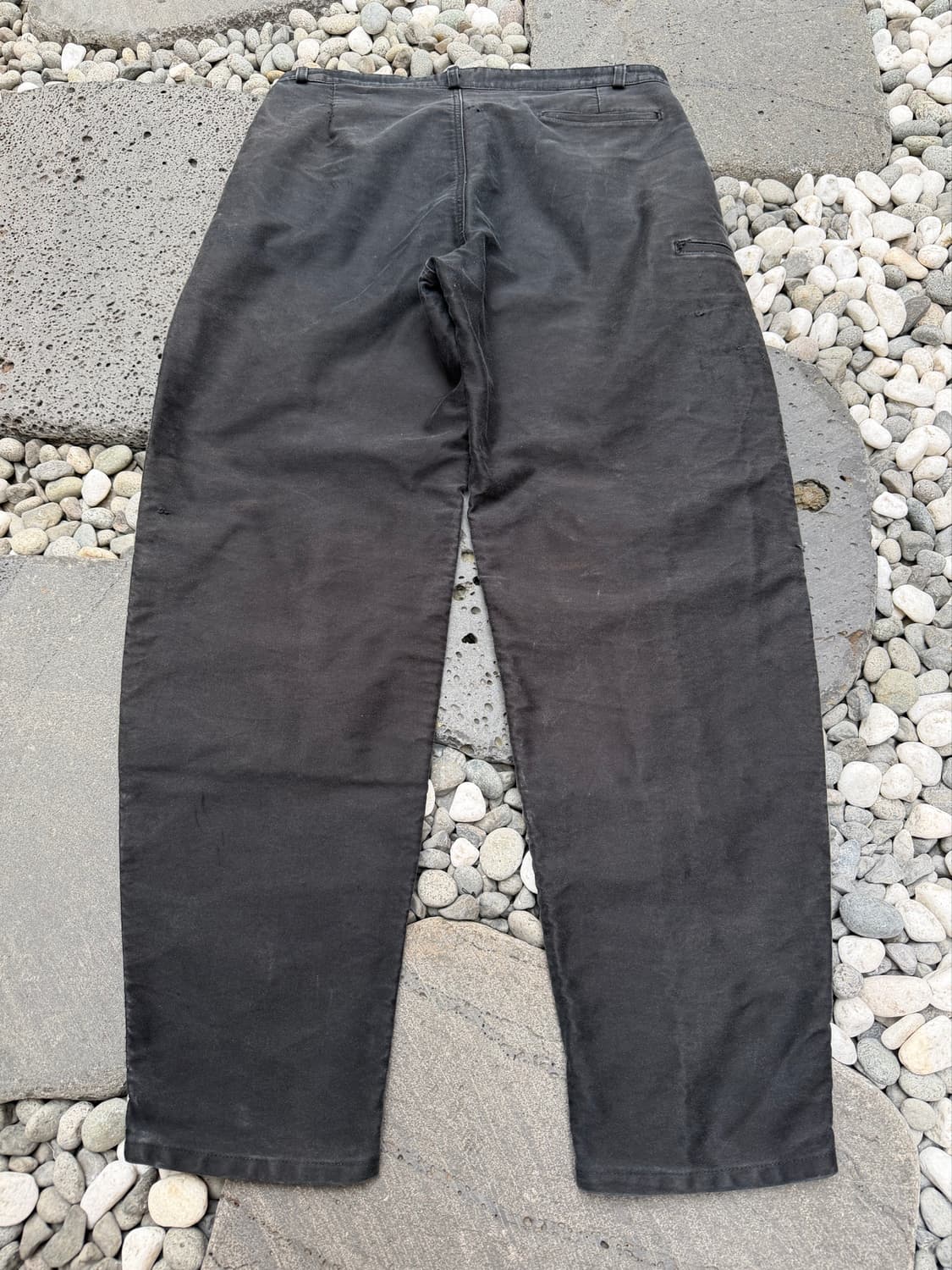 80s DOLMEN BLACK MOLESKIN 블랙몰스킨 프렌치워크팬츠 상품이미지2