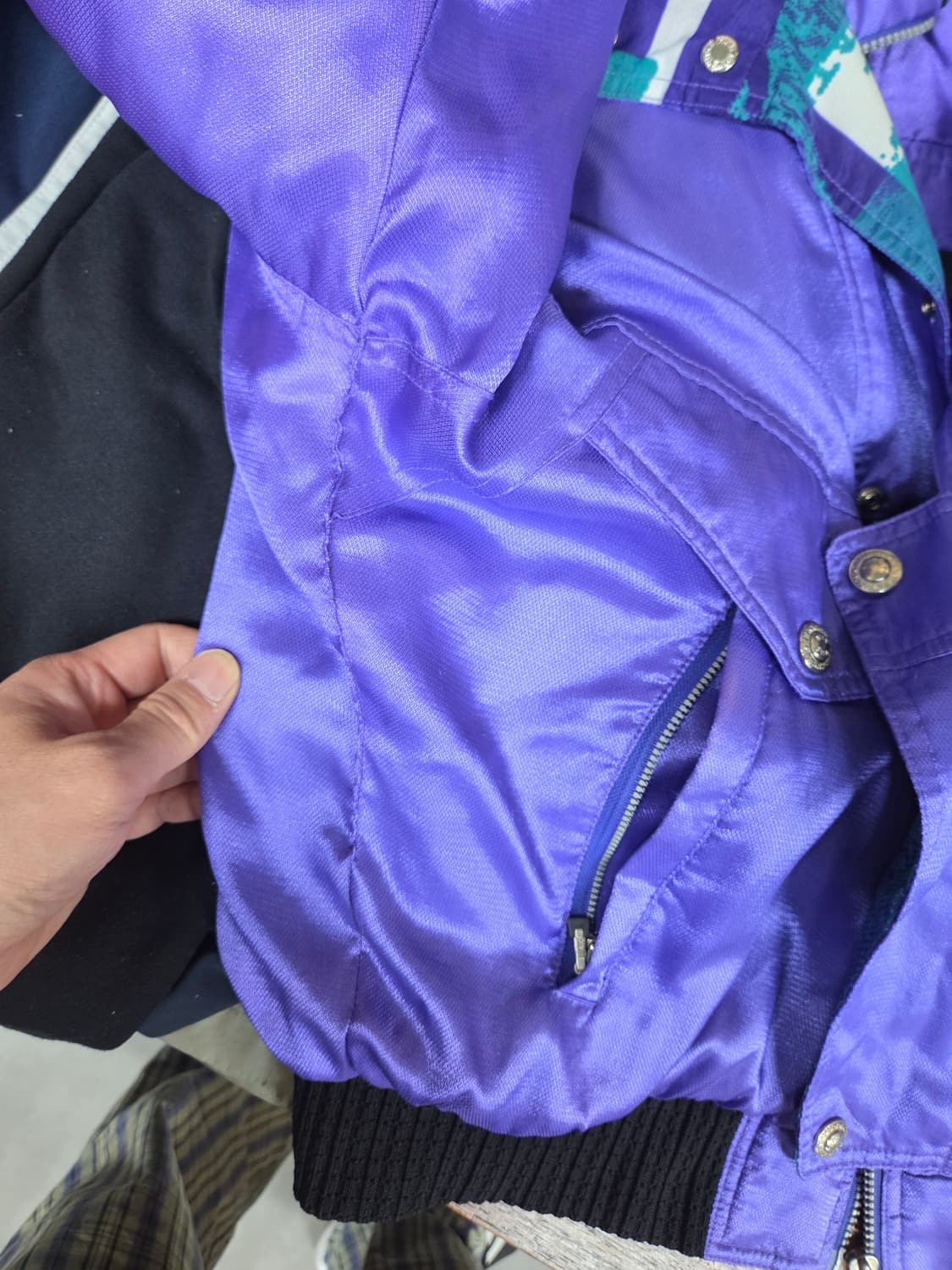 나이키 올드스쿨 빈티지 90s 삼나스포츠 이중카라 자켓 L 상품이미지8