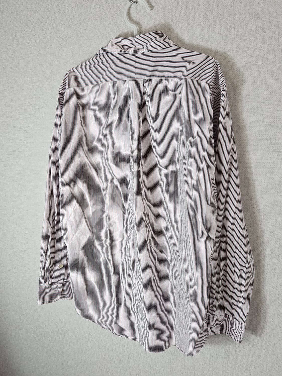 00s 폴로 랄프로렌 스트라이프 코튼 셔츠 커스텀핏 M 상품이미지4