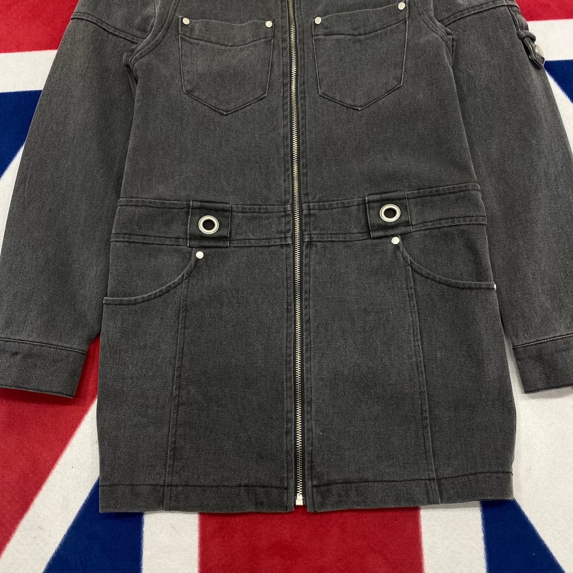 Yuse 데님자켓 원피스 여성 one size 상품이미지4