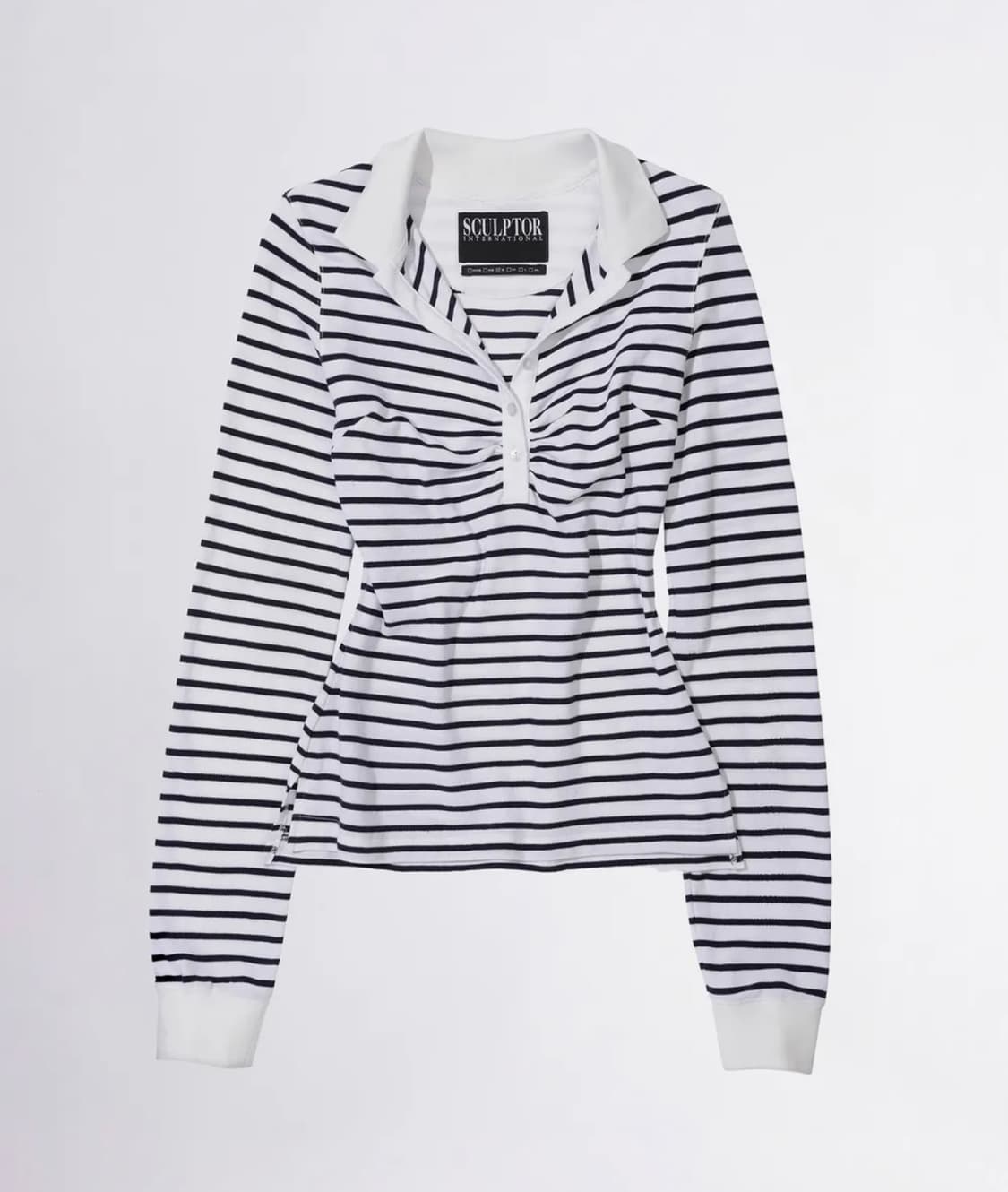 Shirring Tennis Shirt White 셔링 테니스 셔츠 s 상품이미지1