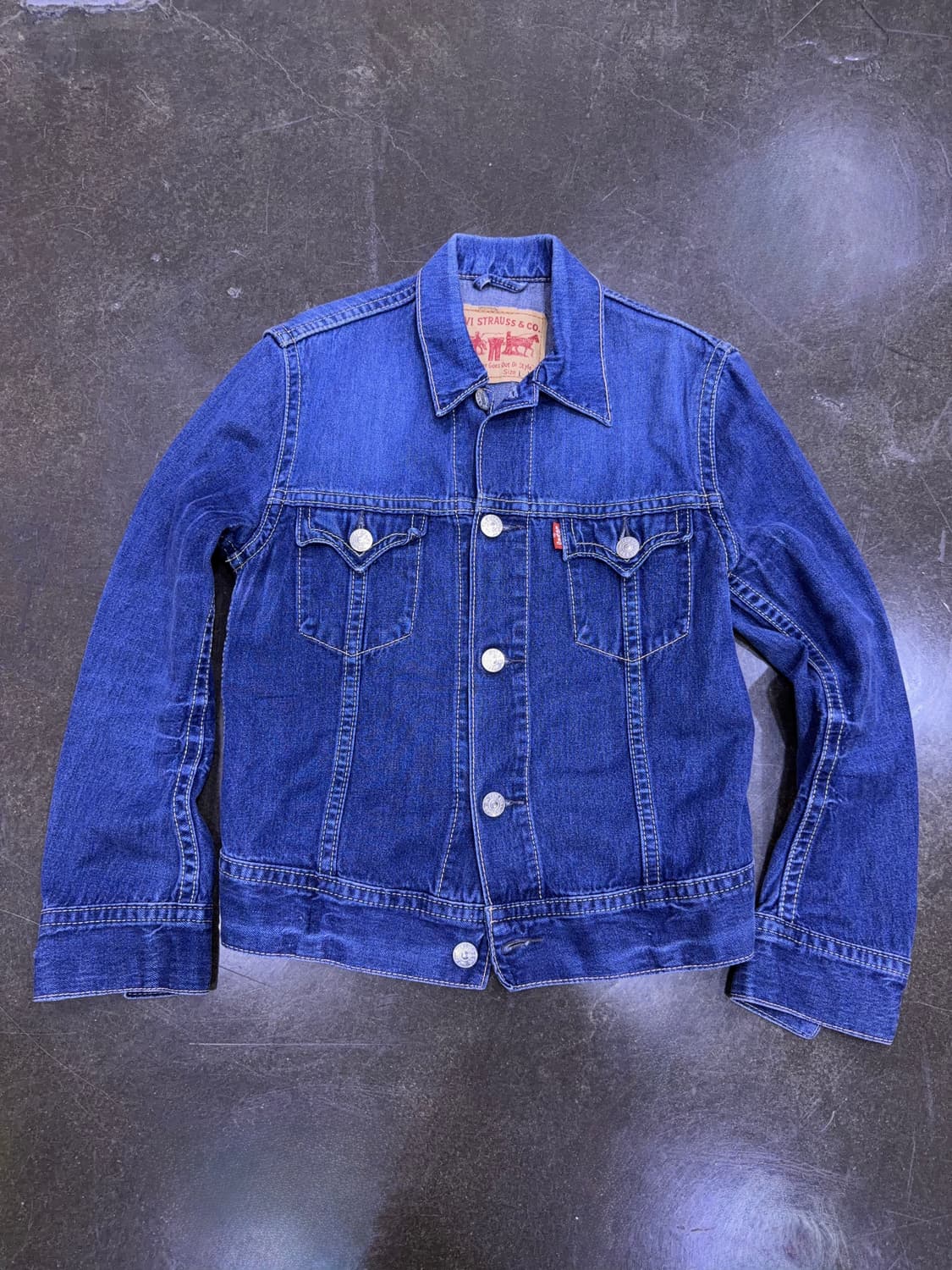 리바이스 아이코닉 타입원 빈티지 워싱 데님자켓 L 상품이미지1