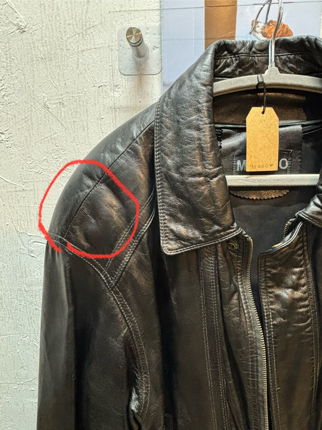 빈티지 가죽 자켓(조끼 안감 탈착0) 상품이미지10