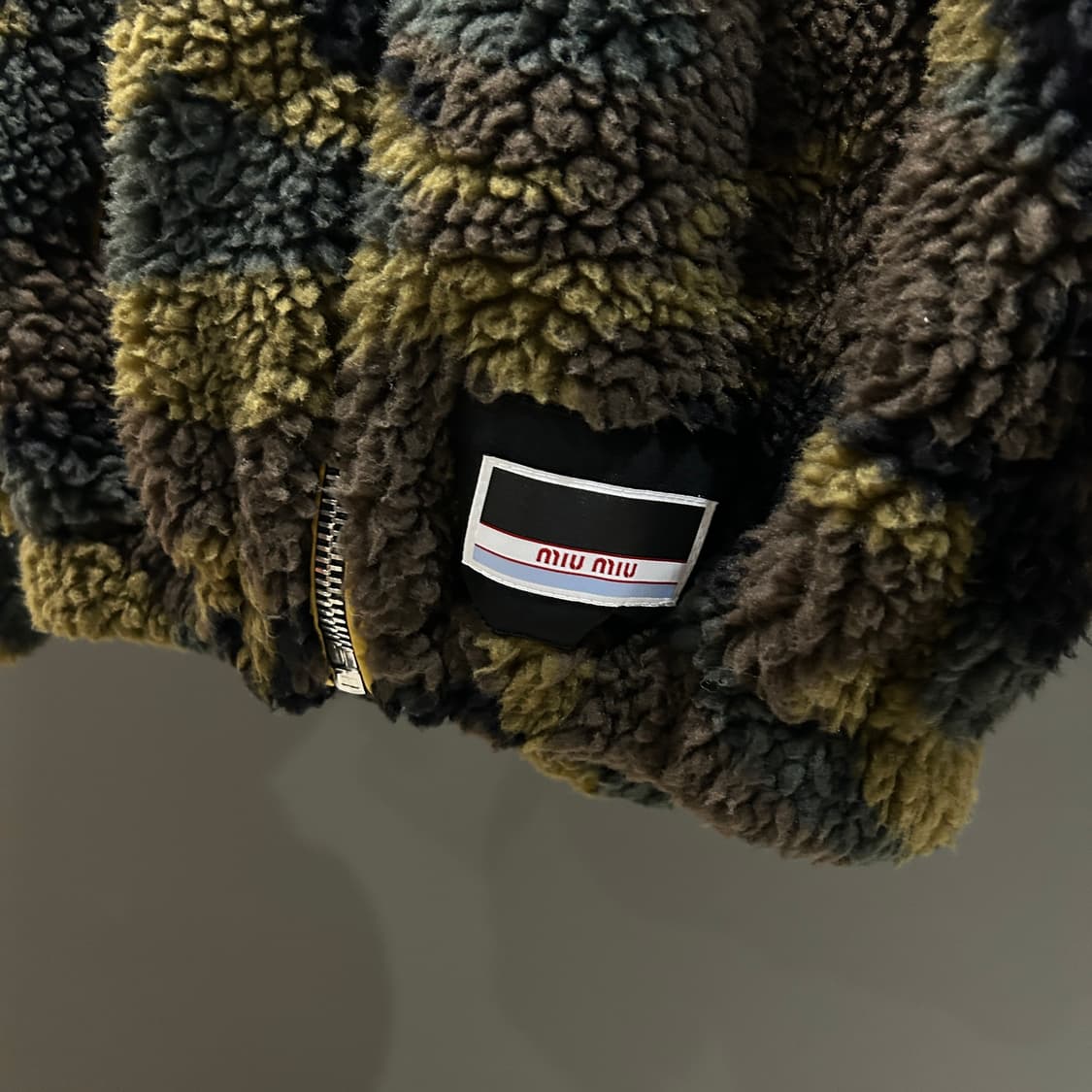 미우미우 카모 플리스 후드자켓 상품이미지6