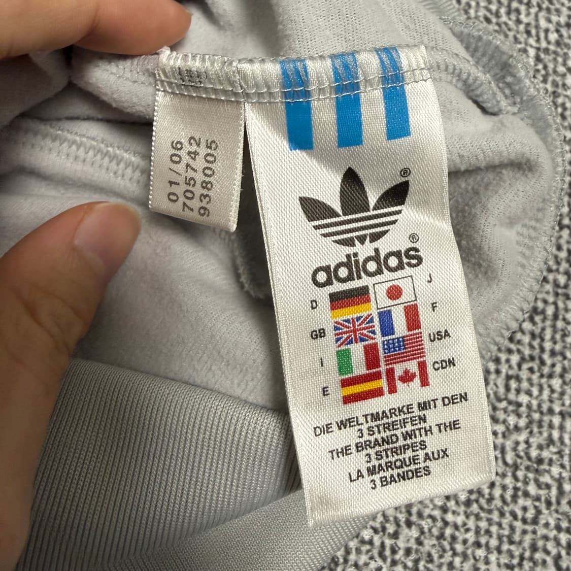 아디다스 SST 슈퍼스타 져지 실버 그레이 오렌지 95 트랙탑  희귀 상품이미지4