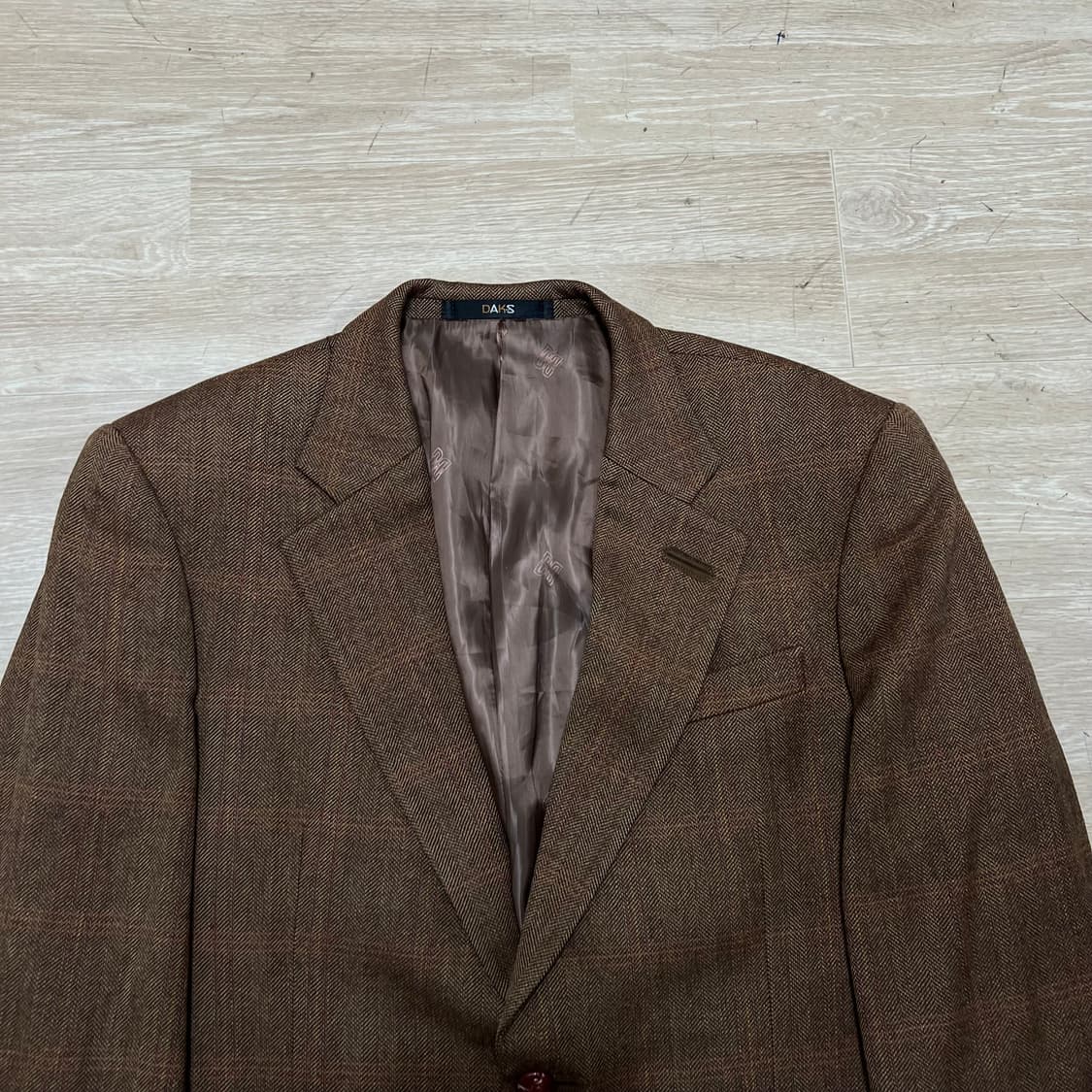 닥스 모직 싱글 블레이저 정장자켓 [브라운] 97-85-175(M/95) 상품이미지2
