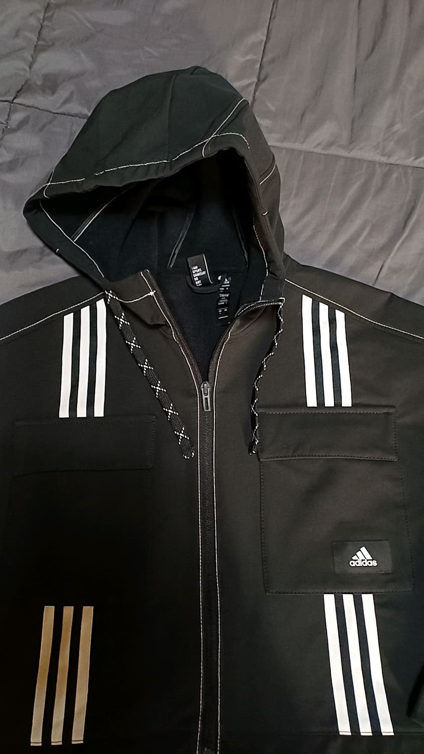 아디다스 오버핏크롭자켓 M 여성66 가슴58 기장51/59 상품이미지7