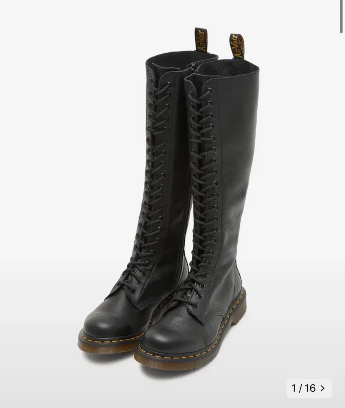 닥터마틴 버지니아 블랙 롱부츠 20홀 상품이미지1
