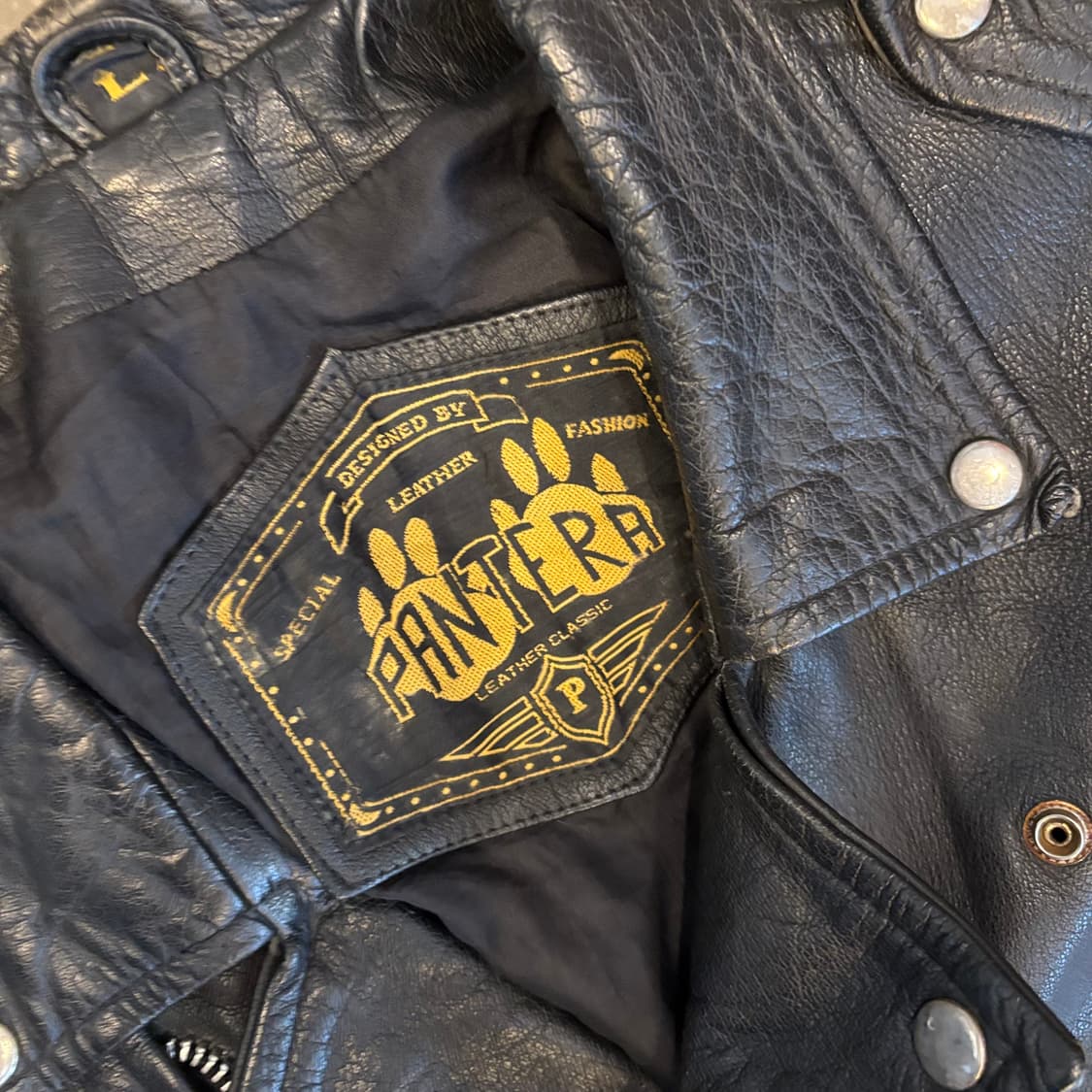 빈티지 더블 라이더 가죽 자켓 상품이미지3