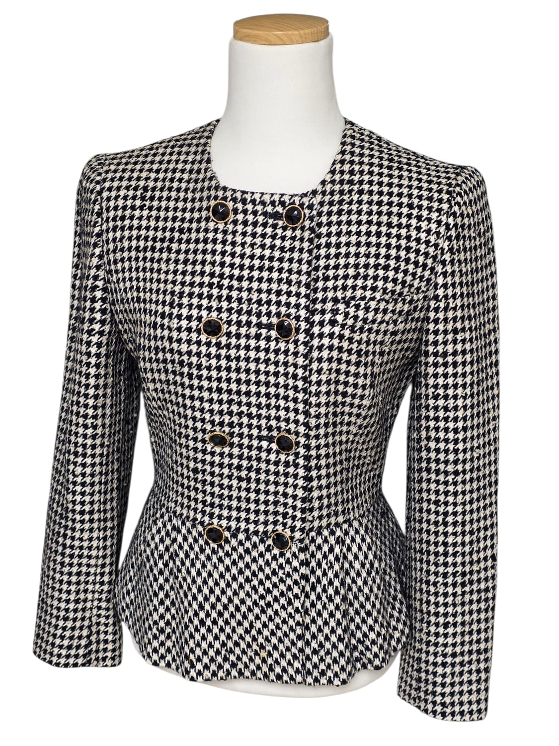 90년대 일본빈티지) 하운드 체크 울 여성정장 자켓🖤 상품이미지2