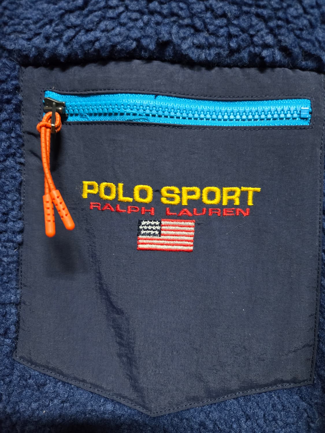 폴로 랄프로렌 스포츠 신형 큐알택 정품인증 플리스 집업 상품이미지5