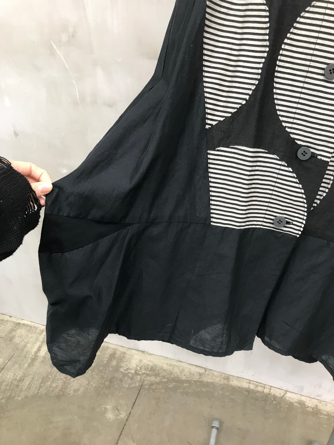 Patterned ballon long vest 상품이미지8