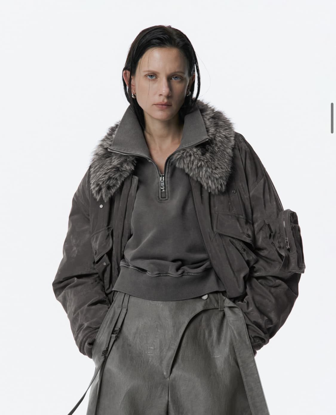 트리밍버드 fur collar ma-1 jumper 상품이미지3