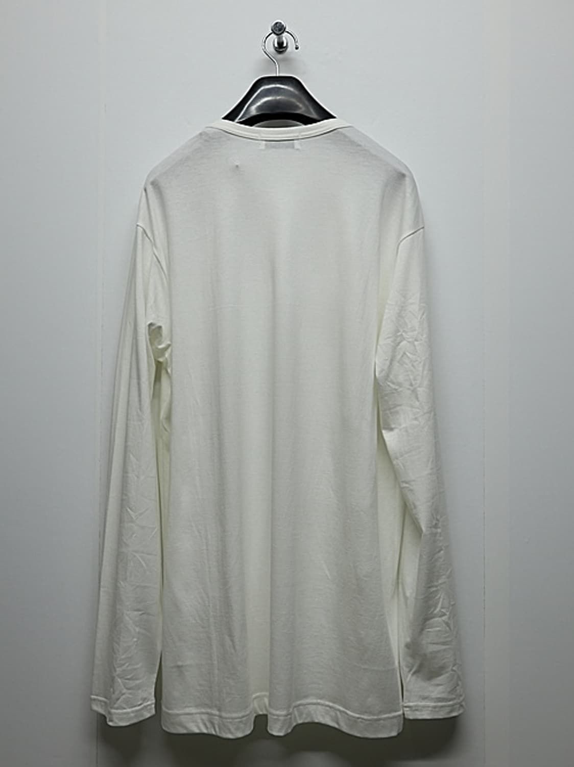 새상품 요지야마모토 30/1코마 천축 화이트 롱슬리브 3size 상품이미지3