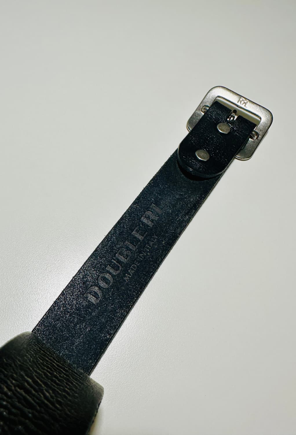 RRL 더블알엘 핸드버니시 벨트 블랙 36사이즈 신품급 상품이미지3