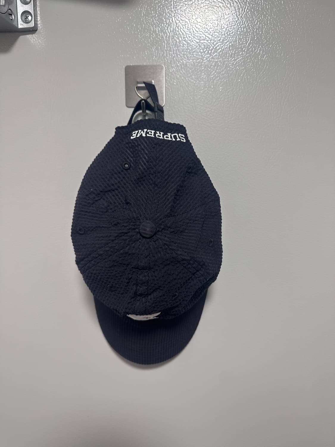 supreme 슈프림 시어서커 볼캡 블랙 상품이미지4