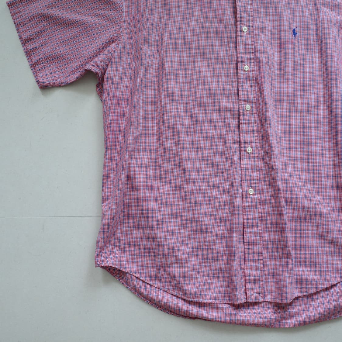 폴로 랄프로렌 90s 블레이크 체크 반팔 셔츠 XL 상품이미지4
