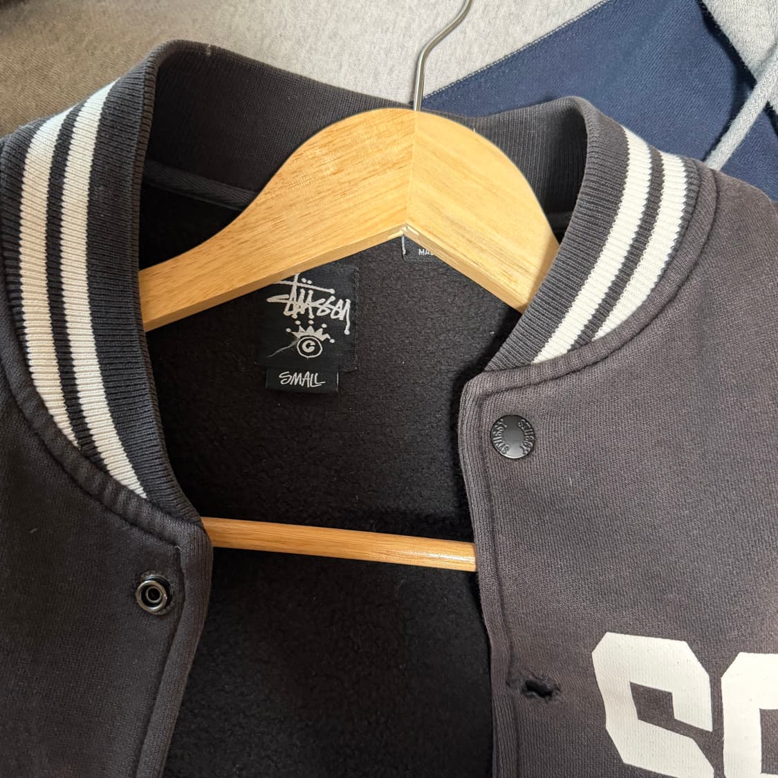 스투시 바시티 자켓 브라운 S 상품이미지7