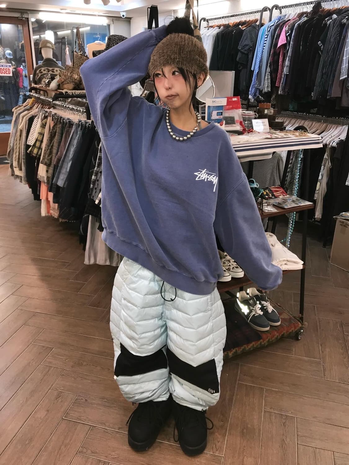 Stussy Logo Dyed Sweatshirts 상품이미지1