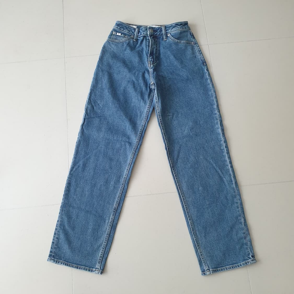 캘빈클라인 90s 스트레이트핏 미드 블루 데님 상품이미지5