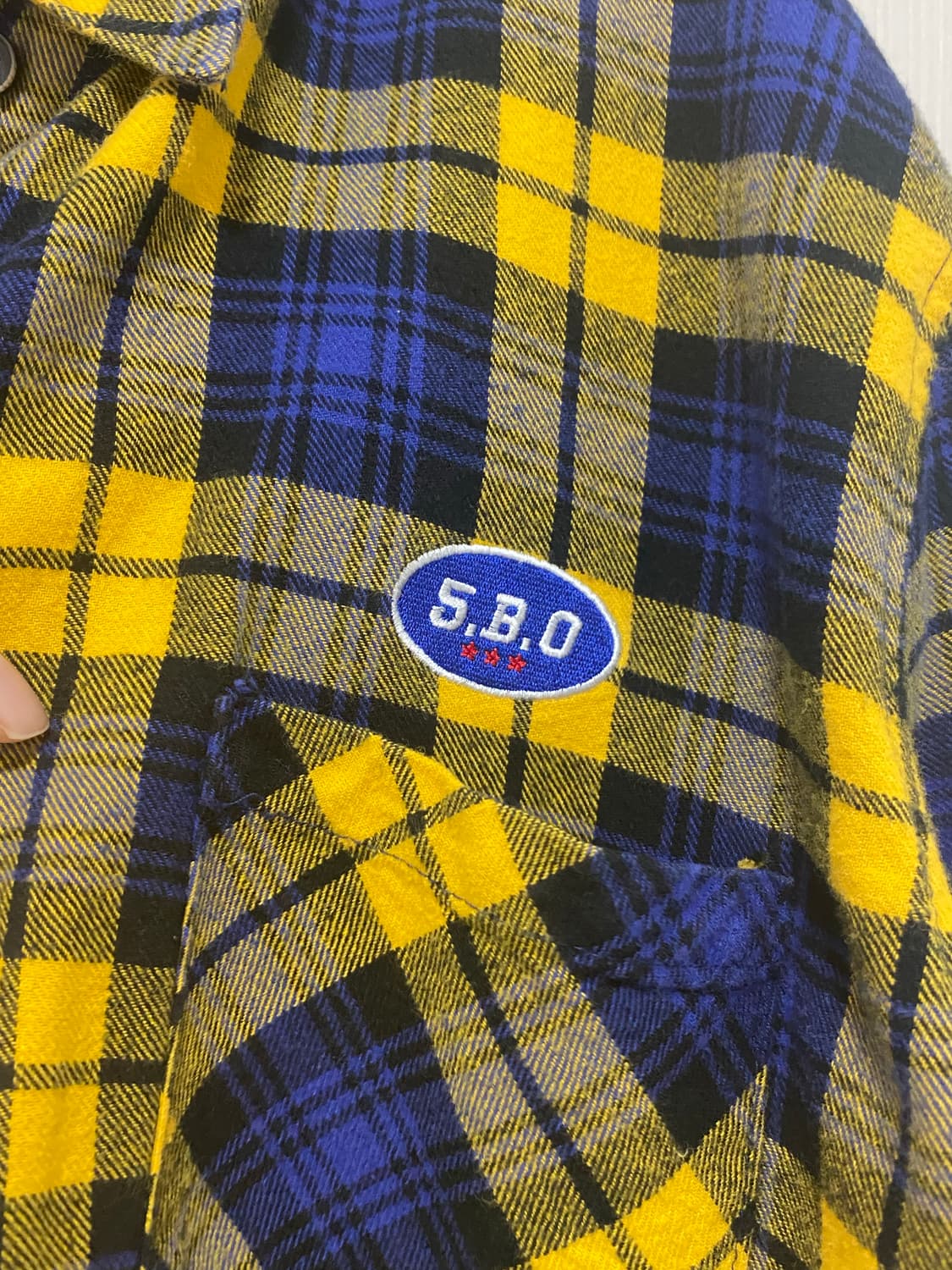 오아이오아이(oioi) 옐로우 체크 남방  상품이미지3