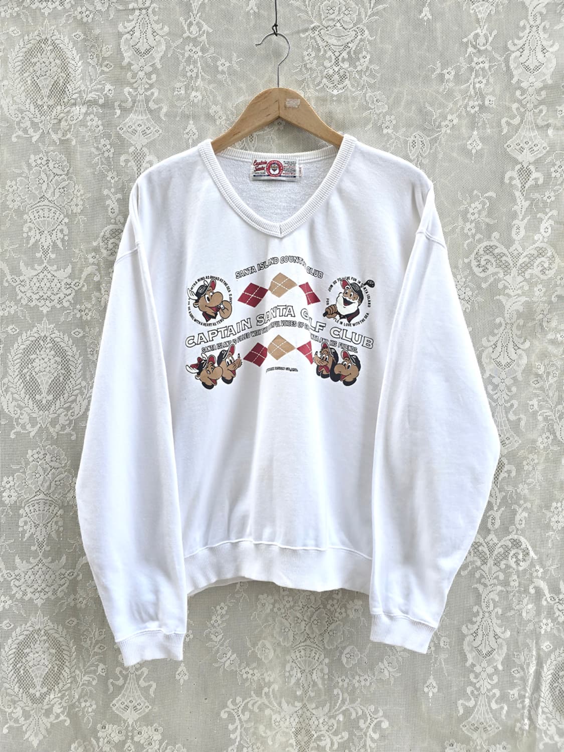 90s 캡틴산타 브이넥 스웻 상품이미지1