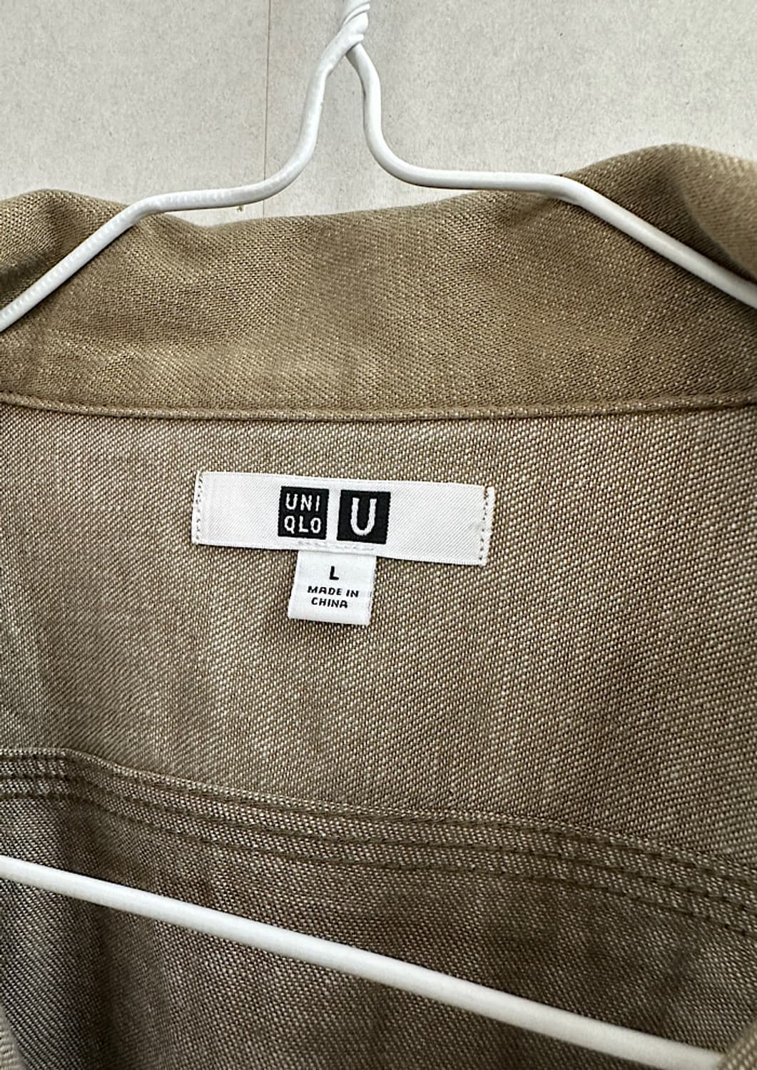 유니클로U 오버핏 데님 셔츠 자켓 L  상품이미지3