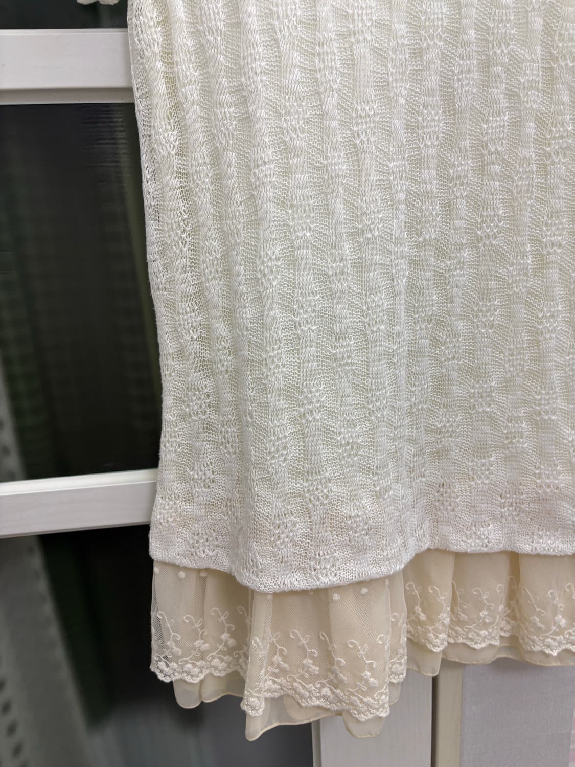 아이보리 레이스 니트 원피스 상품이미지8