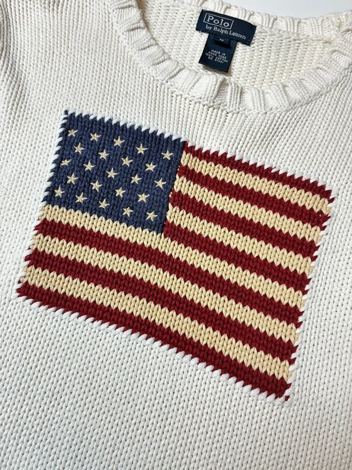 폴로 랄프로렌 00's 헤비코튼 성조기 니트 PN8212 상품이미지3
