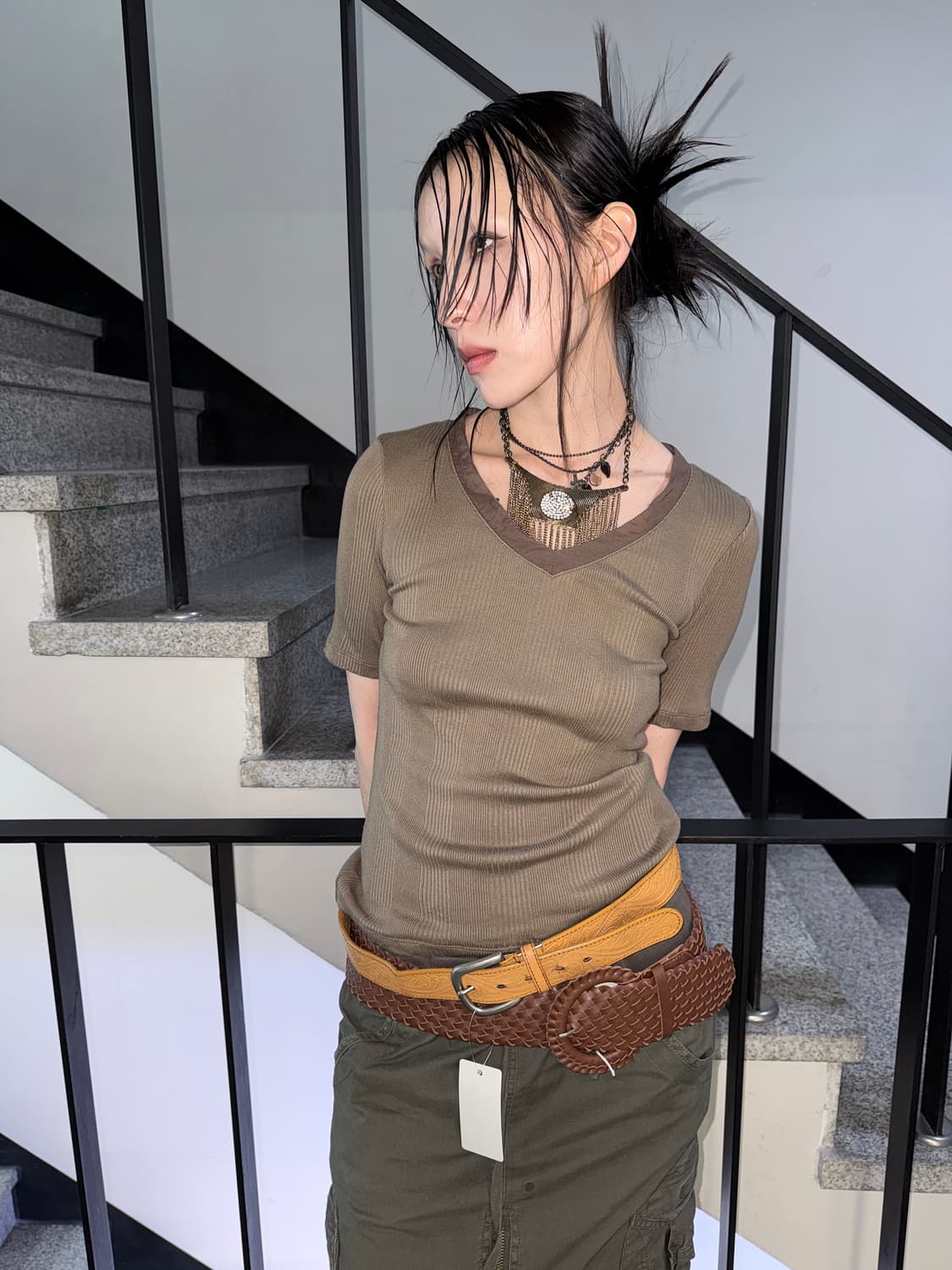 rib knit top 상품이미지2
