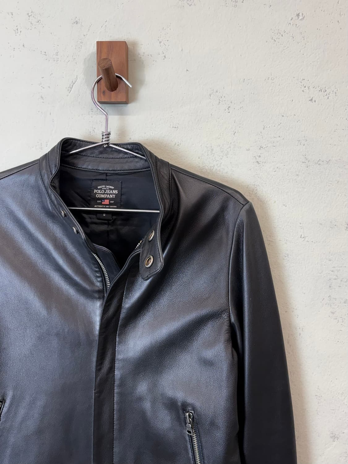 폴로랄프로렌 폴로진스 빈티지 램스킨 라이더 자켓 상품이미지3