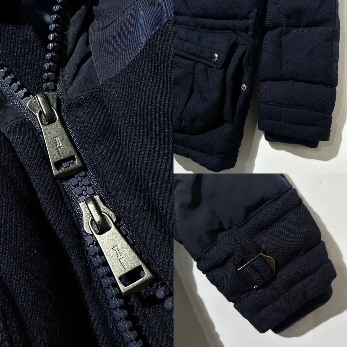 폴로 랄프로렌 울 퀼티드 유틸리티 다운 패딩 자켓 네이비 상품이미지8