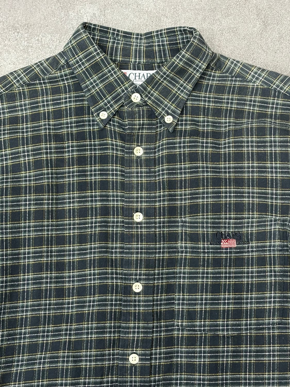 90s 챕스랄프로렌 플란넬 체크셔츠 상품이미지2