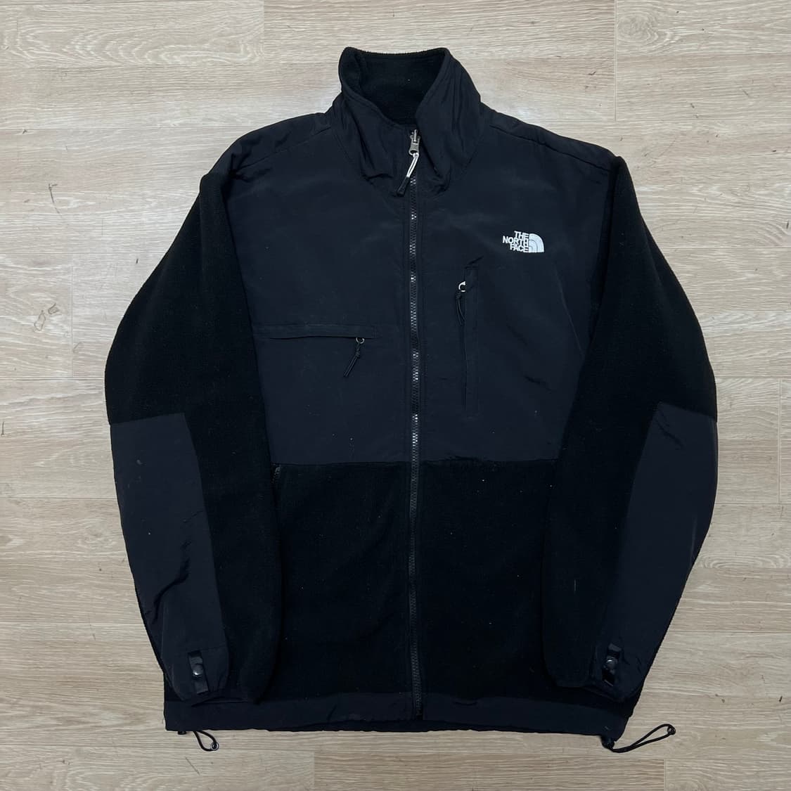 노스페이스 배색 플리스 후리스 집업자켓 [블랙] M/95 상품이미지1