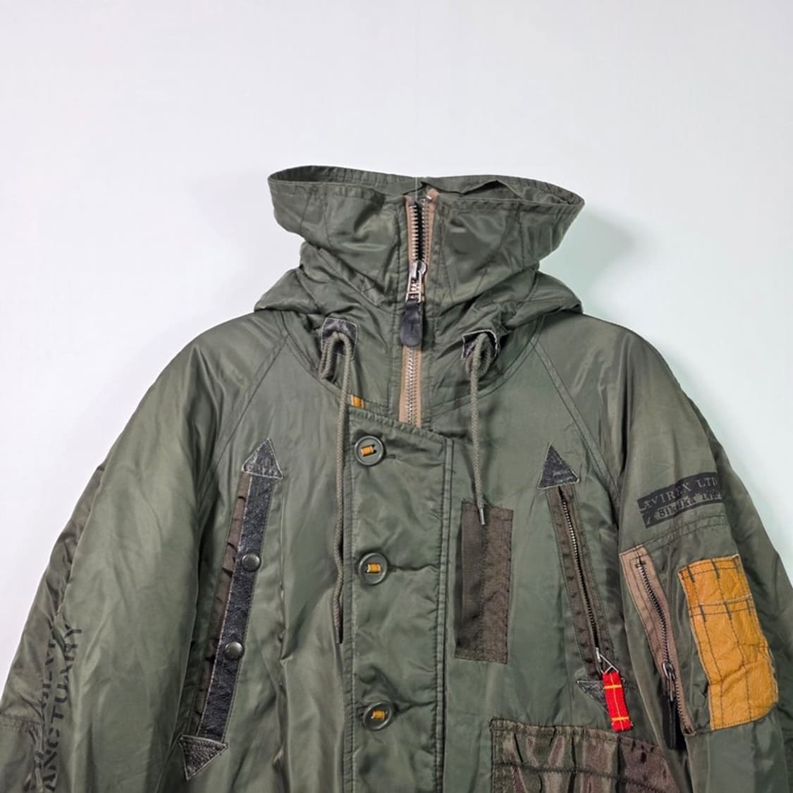 아비렉스 90s 빈티지 멀티포켓 헤비 야상 자켓 M 상품이미지3