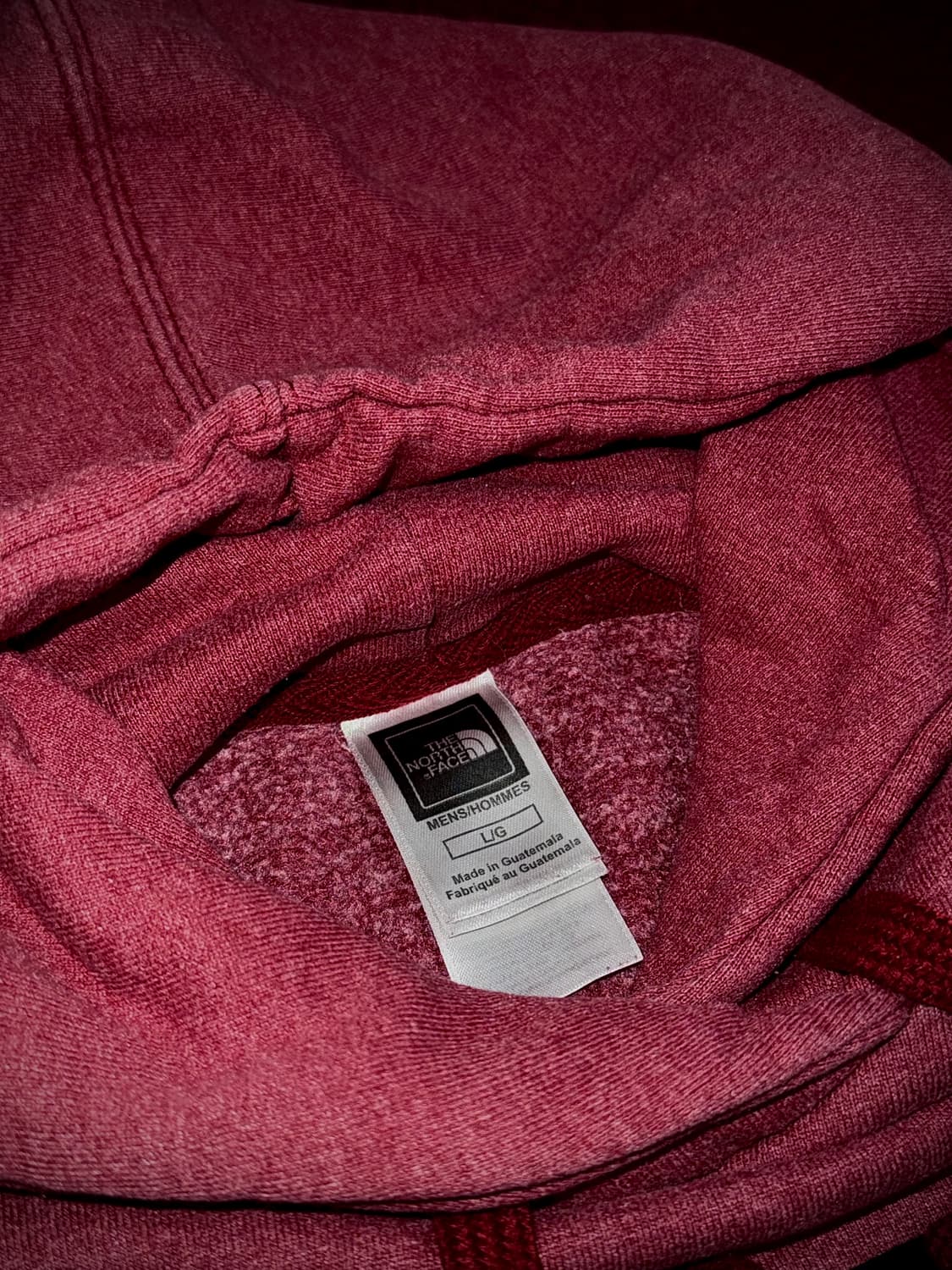 노스페이스 빅로고 후드티 버건디 L 상품이미지5