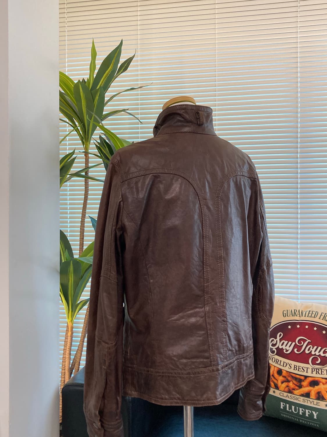 beautiful people 가죽 브라운 자켓 상품이미지2