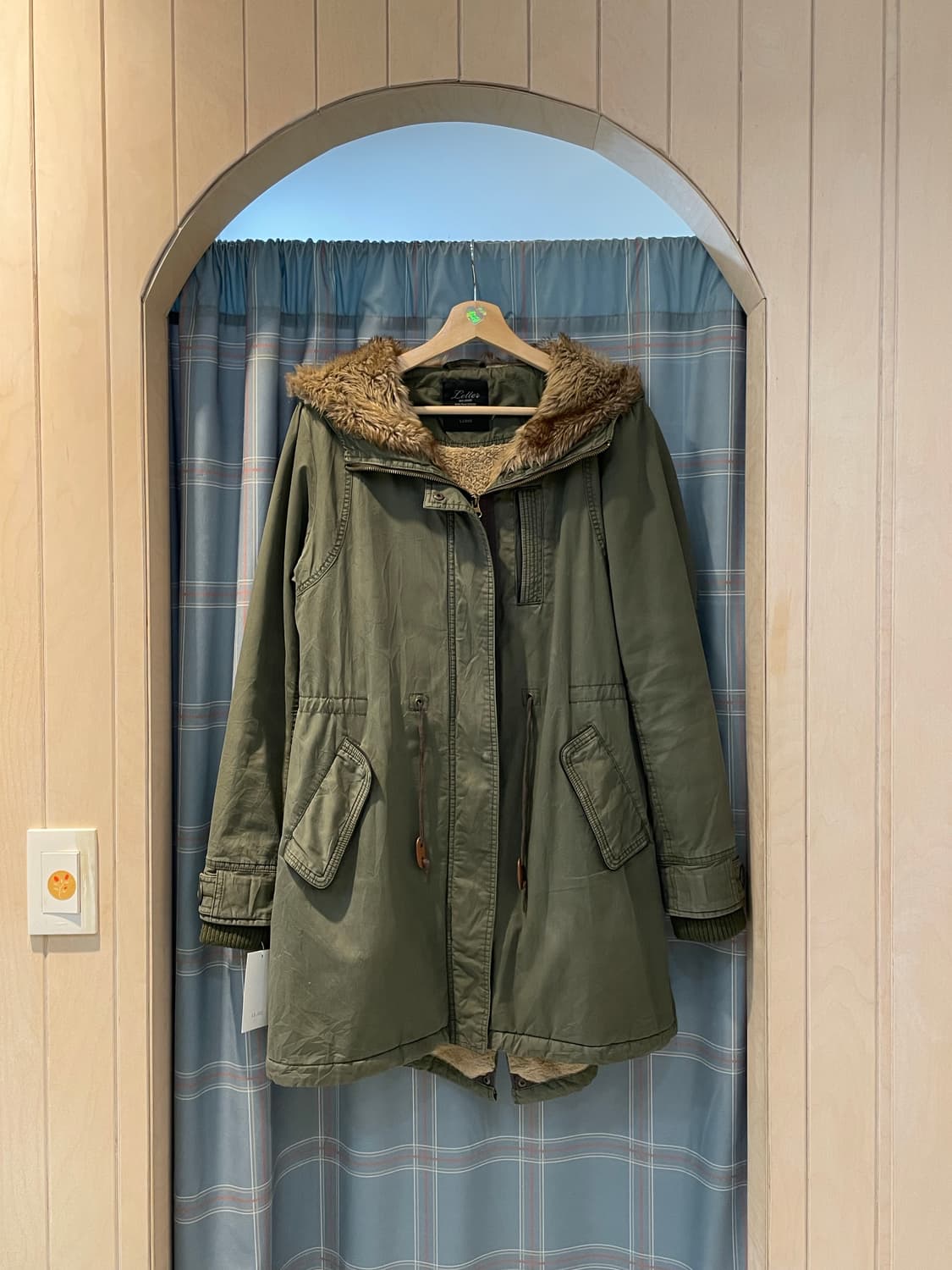 일본빈티지 디테일 털파카 상품이미지6