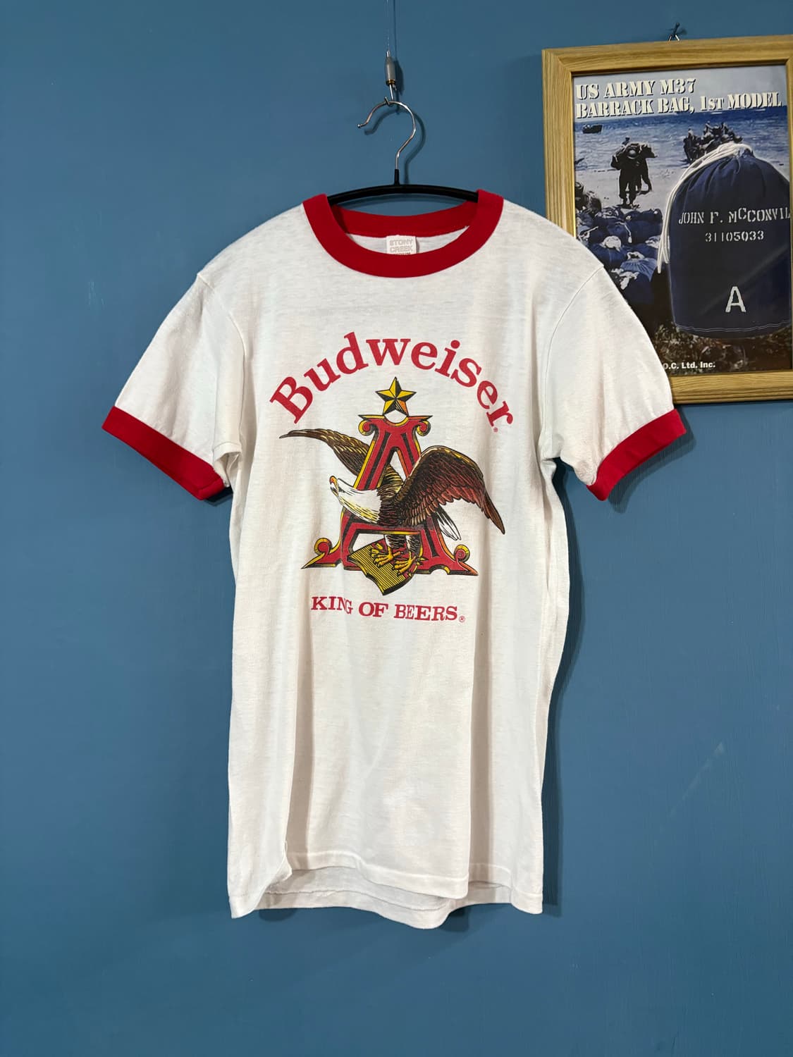 80-90‘s Budweiser 'King of Beers' Ringer 상품이미지1