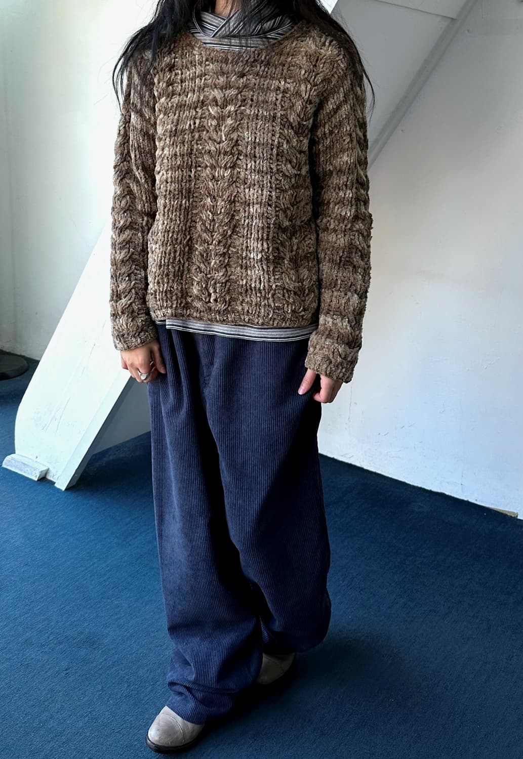 Low gauge loose woven knit P/O 상품이미지6