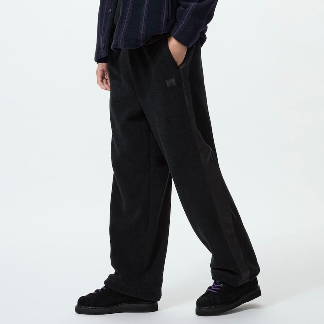 유니클로 니들스 후리스 와이드 팬츠 블랙 XS 상품이미지1