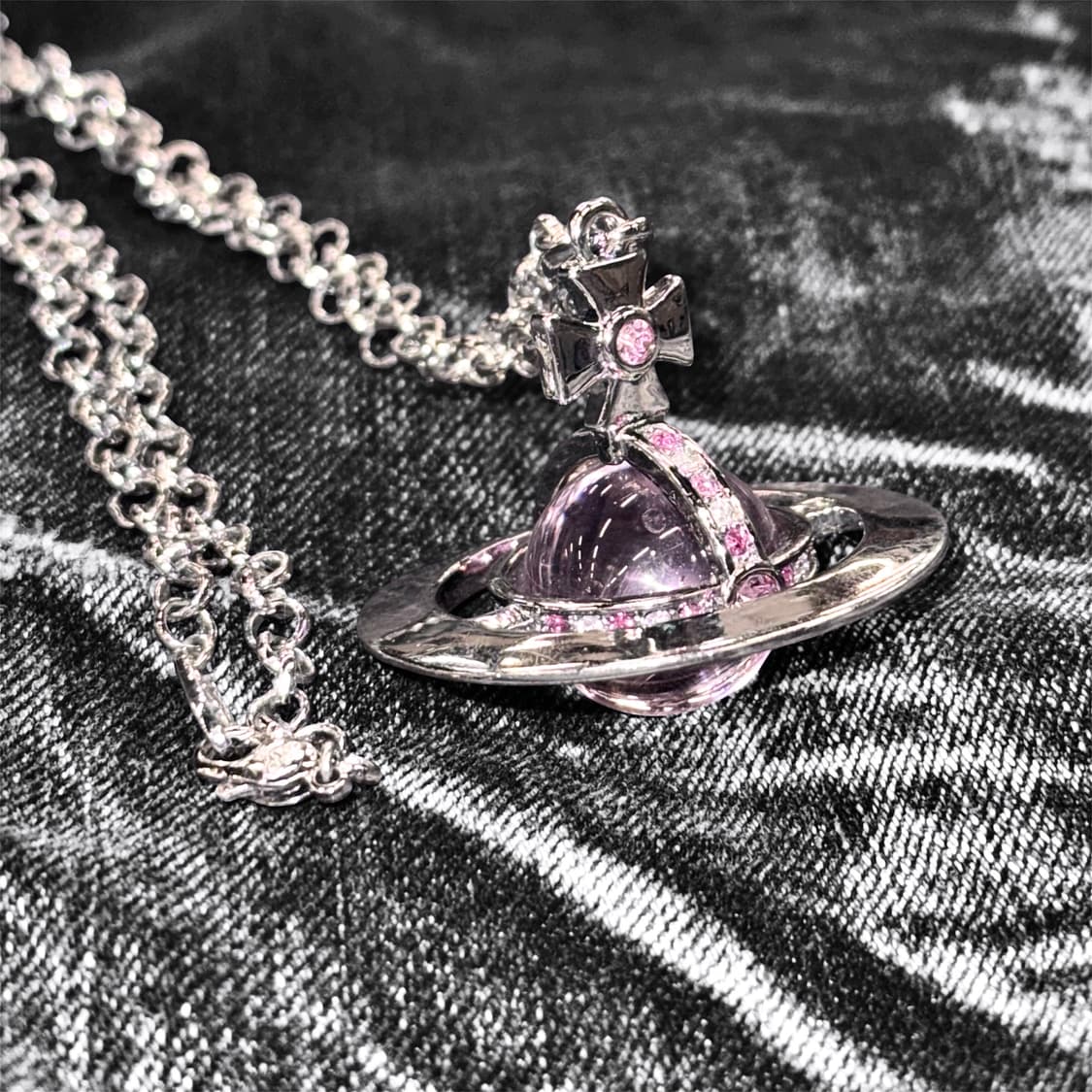 Vivienne pink Big ORB necklace 상품이미지2
