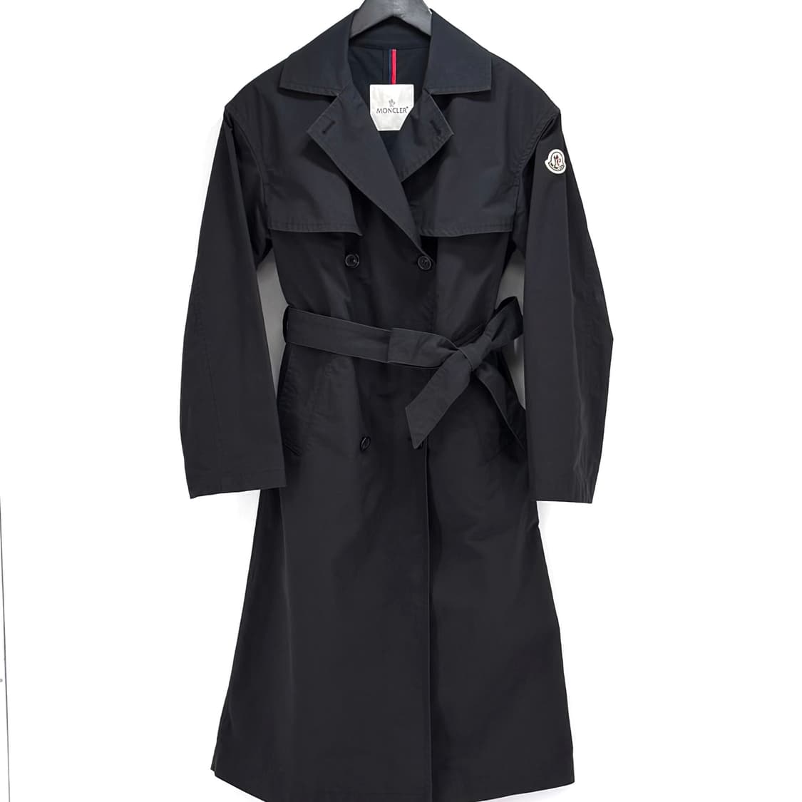[0사이즈] 몽클레어 스티비덴 더블 여성 트렌치 코트 블랙 상품이미지2