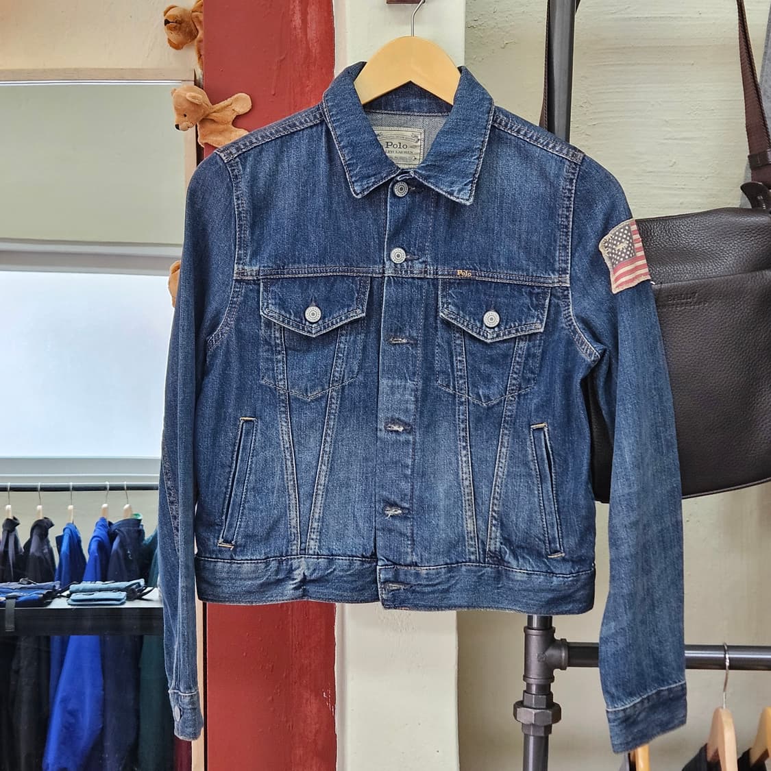 폴로 보이즈 성조기 트러커 자켓 상품이미지1